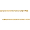 Thumbnail Image 4 of 3.8mm Diamond-Cut Glitter Rope Chain Necklace in Hollow 14K Gold - 20"
