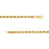 4.0mm Glitter Rope Chain Necklace in Hollow 14K Gold - 18"
