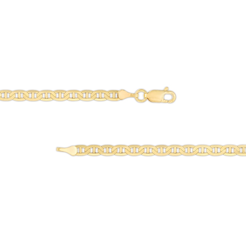 Main Image 4 of 3.4mm Mariner Chain Necklace in Solid 10K Gold - 20"