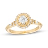 Thumbnail Image 0 of Vera Wang Love Collection 0.58 CT. T.W. Diamond Frame Vintage-Style Engagement Ring in 14K Gold