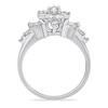 Thumbnail Image 2 of 1.00 CT. T.W. Baguette and Round Diamond Ring in 10K White Gold