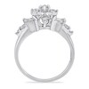 1.00 CT. T.W. Baguette and Round Diamond Ring in 10K White Gold