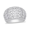 Thumbnail Image 0 of 0.50 CT. T.W. Diamond Multi-Row Dome Ring in 14K White Gold