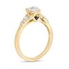 Thumbnail Image 2 of Vera Wang Love Collection 0.95 CT. T.W. Pear-Shaped Diamond Double Row Shank Engagement Ring in 14K Gold