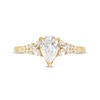 Thumbnail Image 3 of Vera Wang Love Collection 0.95 CT. T.W. Pear-Shaped Diamond Double Row Shank Engagement Ring in 14K Gold