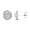 0.52 CT. T.W. Multi-Diamond Flower Frame Stud Earrings in 14K Gold