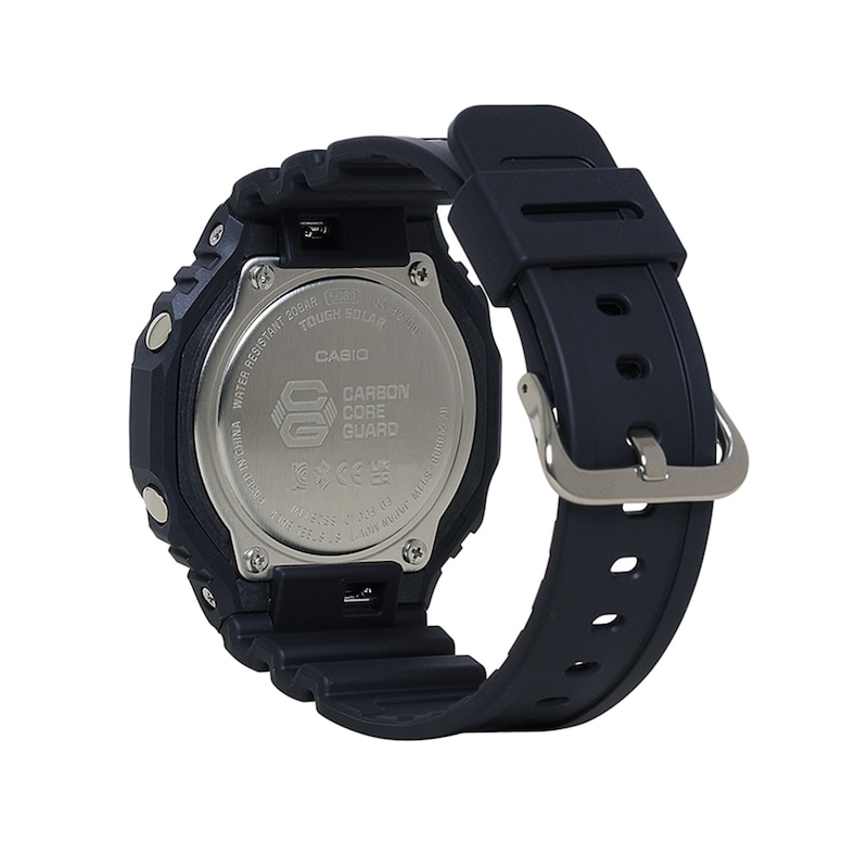 Main Image 3 of Men's Casio G-Shock Classic Solar Powered Black Resin Strap Watch with Black Dial (Model: GAB2100-1A)