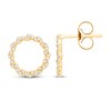 Thumbnail Image 2 of Circle of Gratitude® Collection 0.23 CT. T.W. Diamond Twist Stud Earrings in 10K Gold