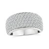 2.03 CT. T.W. Diamond Multi-Row Anniversary Band in 14K White Gold
