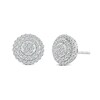 1.02 CT. T.W. Multi-Diamond Double Frame Stud Earrings in 14K Gold