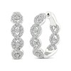 2.03 CT. T.W. Diamond Twist Inside-Out Hoop Earrings in 14K Gold