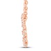 Thumbnail Image 2 of Circle of Gratitude® Collection 0.12 CT. T.W. Diamond Small Twist Necklace in 10K Rose Gold – 19"