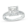 Thumbnail Image 0 of TRUE Lab-Created Diamonds by Vera Wang Love 1.95 CT. T.W. Square Frame Engagement Ring in 14K White Gold (F/VS2)