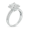 Thumbnail Image 2 of TRUE Lab-Created Diamonds by Vera Wang Love 1.95 CT. T.W. Square Frame Engagement Ring in 14K White Gold (F/VS2)