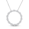 Thumbnail Image 0 of Circle of Gratitude® Collection 0.45 CT. T.W. Diamond Large Twist Necklace in 10K White Gold – 19"