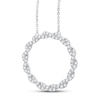 Thumbnail Image 1 of Circle of Gratitude® Collection 0.45 CT. T.W. Diamond Large Twist Necklace in 10K White Gold – 19"