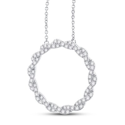 Circle of Gratitude® Collection CT. T.W. Diamond Twist Necklace in 10K Gold – 19