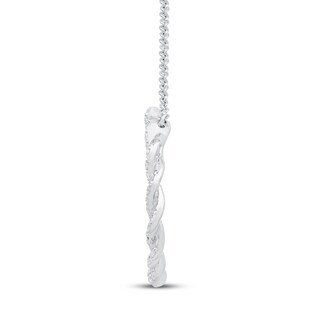 Circle of Gratitude® Collection CT. T.W. Diamond Twist Necklace in 10K Gold – 19