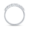 Thumbnail Image 1 of 0.33 CT. T.W. Baguette and Round Zig-Zag Band in 14K White Gold