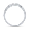 Thumbnail Image 2 of 0.50 CT. T.W. Baguette and Round Diamond Triple Row Twist Ring in 14K White Gold