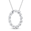 Thumbnail Image 3 of Circle of Gratitude® Collection 0.23 CT. T.W. Diamond Medium Twist Necklace in 10K White Gold – 19"