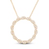 Thumbnail Image 0 of Circle of Gratitude® Collection 0.45 CT. T.W. Diamond Large Twist Necklace in 10K Gold – 19"