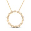 Thumbnail Image 1 of Circle of Gratitude® Collection 0.45 CT. T.W. Diamond Large Twist Necklace in 10K Gold – 19"