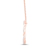 Thumbnail Image 3 of Circle of Gratitude® Collection 0.09 CT. T.W. Diamond and Polished Twist with Loop Heart Necklace in 10K Rose Gold – 19"