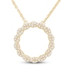 Thumbnail Image 1 of Circle of Gratitude® Collection 0.23 CT. T.W. Diamond Medium Twist Necklace in 10K Gold – 19"