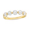 Thumbnail Image 1 of 0.50 CT. T.W. Diamond Beaded Five Stone Anniversary Band in 10K Gold