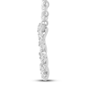 Thumbnail Image 2 of Circle of Gratitude® Collection 0.12 CT. T.W. Diamond Small Twist Necklace in 10K White Gold – 19"