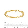 Diamond-Cut 5.6mm Link Chain Bracelet in Hollow 14K Gold – 7.5"