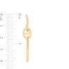 Thumbnail Image 2 of Mariner and Paper Clip Chain Link Drop Earrings in 14K Gold