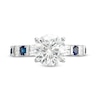 Thumbnail Image 2 of TRUE Lab-Created Diamonds by Vera Wang Love 2.68 CT. T.W. and Blue Sapphire Engagement Ring in 14K White Gold (F/VS2)