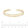 Thumbnail Image 3 of Twisted Double Open Bangle in 10K Gold