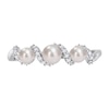 Thumbnail Image 5 of 3.0-4.0mm Baroque Freshwater Cultured Pearl and 0.09 CT. T.W. Diamond Twist Shank Ring in 14K White Gold