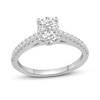 Thumbnail Image 0 of 0.69 CT. T.W. Oval-Shaped Multi-Diamond Engagement Ring in 14K White Gold