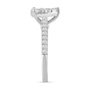 Thumbnail Image 2 of 0.69 CT. T.W. Pear-Shaped Multi-Diamond Engagement Ring in 14K White Gold