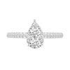 Thumbnail Image 3 of 0.69 CT. T.W. Pear-Shaped Multi-Diamond Engagement Ring in 14K White Gold