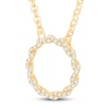 Circle of Gratitude® Collection 0.12 CT. T.W. Diamond Small Twist Necklace in 10K Gold – 19"