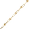 Thumbnail Image 1 of 4.6mm Paper Clip Link Chain Bracelet in Hollow 14K Gold – 8.0"