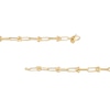 Thumbnail Image 2 of 4.6mm Paper Clip Link Chain Bracelet in Hollow 14K Gold – 8.0"