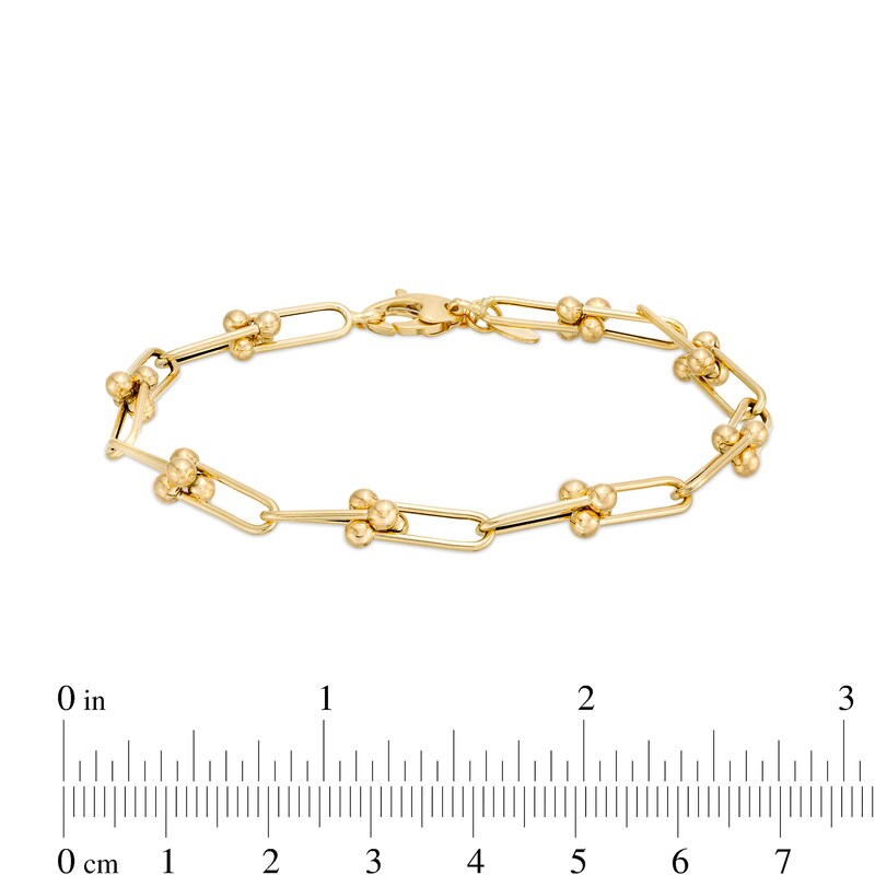 Main Image 3 of 4.6mm Paper Clip Link Chain Bracelet in Hollow 14K Gold – 8.0"