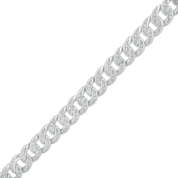 Men's 0.50 CT. T.W. Diamond Cuban Curb Chain Bracelet in Sterling Silver – 8.5&quot;