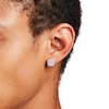 Thumbnail Image 2 of Men's 0.45 CT. T.W. Octagon-Shaped Multi-Diamond Frame Stud Earrings in 10K Gold