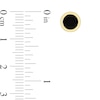 Thumbnail Image 4 of Men's 5.5mm Onyx Stud Earrings in Sterling Silver and Yellow Rhodium