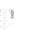 Thumbnail Image 3 of 0.15 CT. T.W. Black and White Diamond Art Deco Vintage-Style Huggie Hoop Earrings in Sterling Silver
