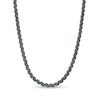 Thumbnail Image 1 of 0.52 CT. T.W. Black Diamond "S" Link Tennis Necklace in Sterling Silver with Black Rhodium - 17"