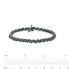 Thumbnail Image 3 of 0.95 CT. T.W. Black Diamond "S" Link Tennis Bracelet in Sterling Silver with Black Rhodium - 7.25"