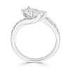 Thumbnail Image 2 of 0.70 CT. T.W. Diamond Graduated Bypass Two Stone Engagement Ring in 14K White Gold